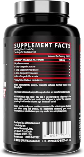 Nutrex Research Anabol Hardcore Anabolic Activator, Muscle - Product Imagery