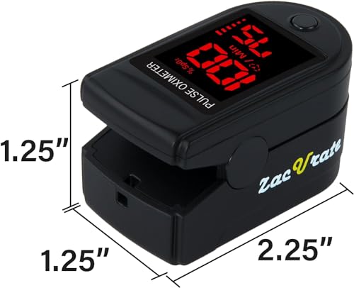 Zacurate 500 Series Fingertip Pulse Oximeter Blood Oxygen - Product Imagery