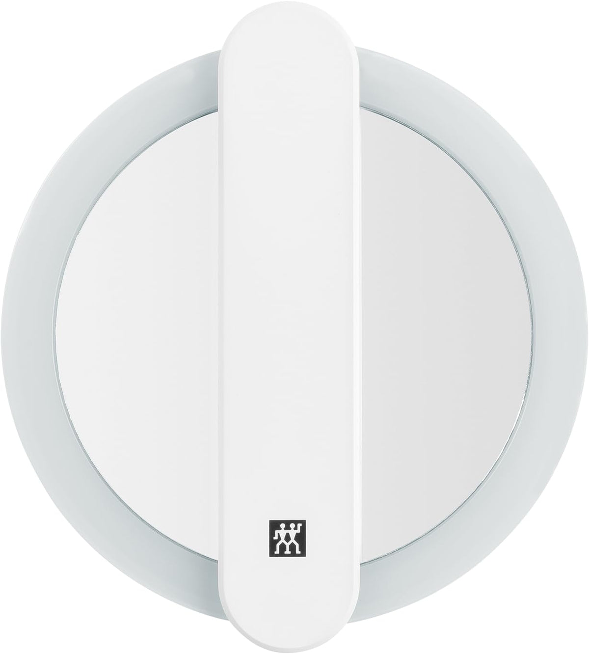 ZWILLING Makeup Mirror (10X Magnification, LED Rechargeable, 360 Degree Rotating Handle, Daylight White), Premium, White