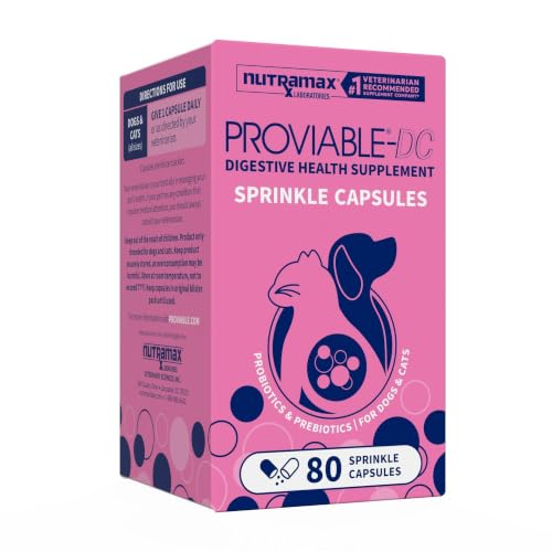 Nutramax Proviable Probiotics + Prebiotics, for Dogs & Cats, - Product Imagery