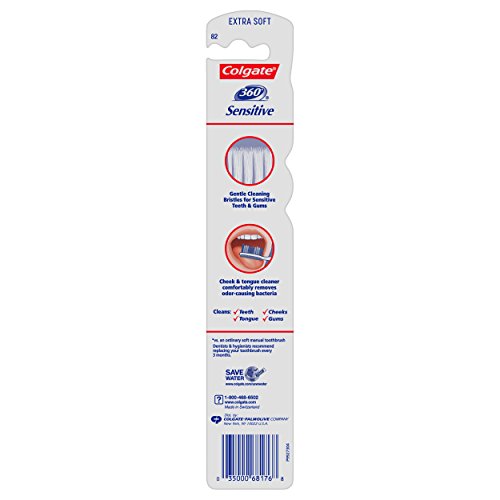 Colgate 360° Enamel Health Extra Soft Toothbrush for Sensitive - Product Imagery