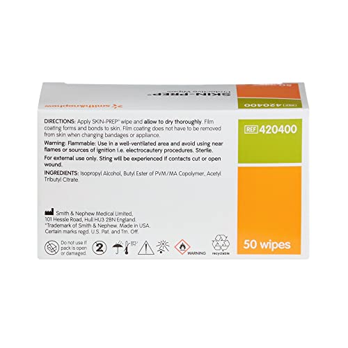 Skin-Prep Skin Barrier Wipe Sterile NonWoven Gauze 420400 1 - Product Imagery