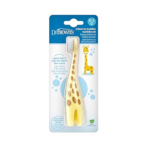 Dr. Brown's Infant-to-Toddler Toothbrush, Giraffe - Product Imagery