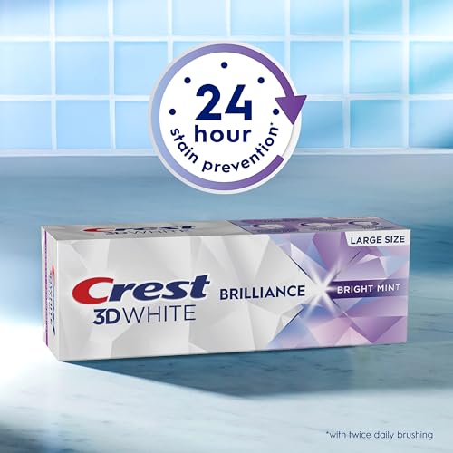 Crest 3D White Brilliance Bright Mint Teeth Whitening - Product Imagery