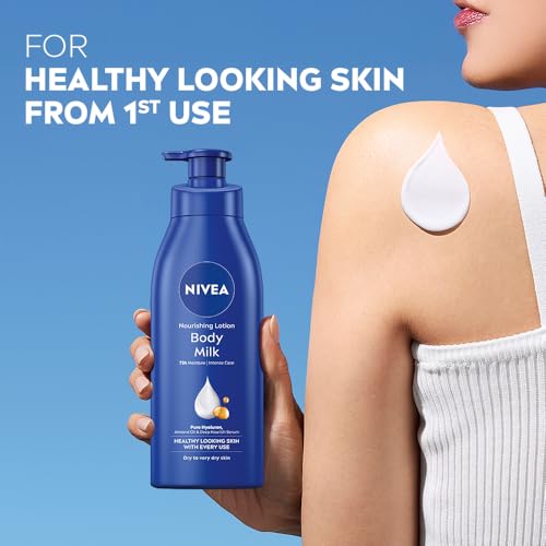 Nivea Nourishing Lotion Body Milk Richly Caring For Very Dry - Product Imagery