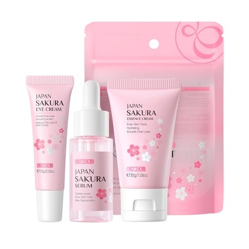 LAIKOU Skin Care Set JAPAN SAKURA Beauty Gift Sets Skin Care Kit - Product Imagery