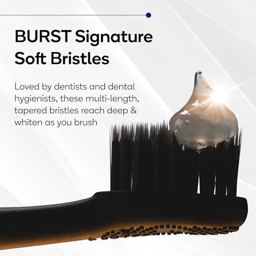 Burst Original Sonic Electric Toothbrush for Adults (Black) | - Product Imagery