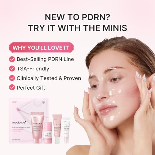 medicube PDRN Glow Essentials Kit, Mini Skincare Travel Set, - Product Imagery
