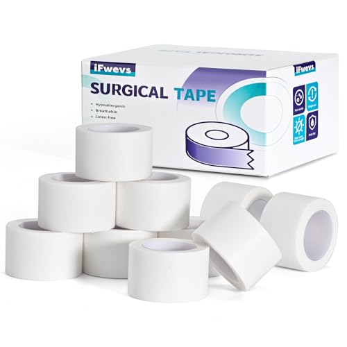 Paper Medical Tape, 10 Rolls 1" x 10 Yards, Latex Free Surgical - Product Imagery