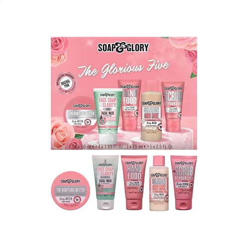Soap & Glory The Glorious Five Skin Care Gift Set & Self Care - Product Imagery
