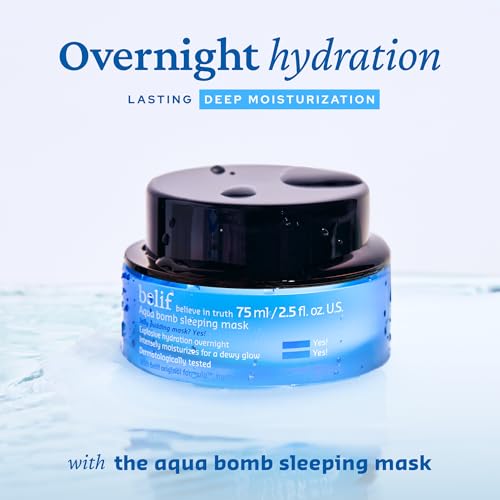 belif Vitamin E Jelly Overnight Mask – Hydrating & Plumping Face - Product Imagery