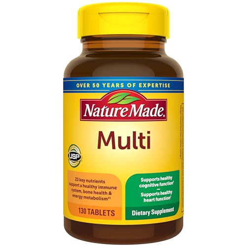 Nature Made Multivitamin Tablets with Iron, 130 Tablets - Product Imagery