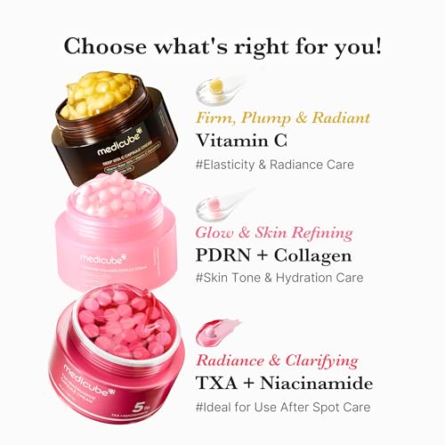 medicube Capsule Cream with Salmon DNA PDRN Pink Collagen - Product Imagery