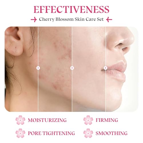 Skin Care Set-Travel Skincare Kit-Collagen Sakura Set with - Product Imagery