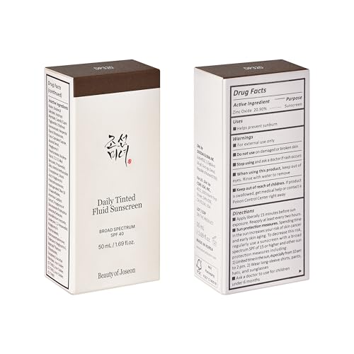 Beauty of Joseon Daily Tinted Fluid Sunscreen 12 Shades for Face - Product Imagery