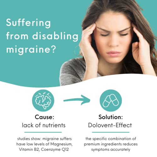 Dolovent Vitamin B2, Magnesium & CoQ10 Formula, 120 Capsules - Product Imagery