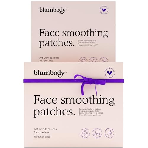 BLUMBODY Face Wrinkle Patches - Forehead and Smile Lines Bundle – Natural, Unscented
