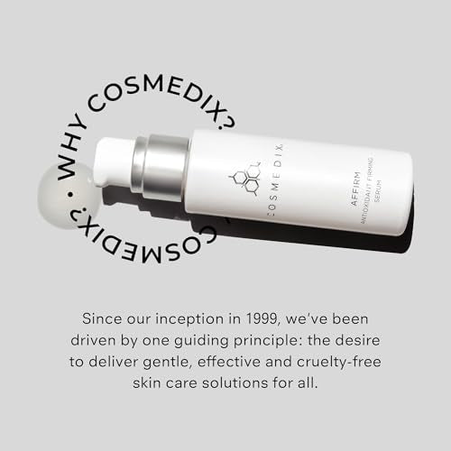 COSMEDIX Affirm Antioxidant Firming Face Serum - AM & PM Daily - Product Imagery