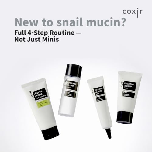 coxir Black Snail Collagen Starter Kit, Korean Travel Essentials - Product Imagery