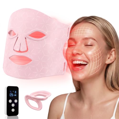 Red Light Therapy Mask for Face 940nm 850nm NIR LED Blue Red - PRAVOLE Official Imagery - 1