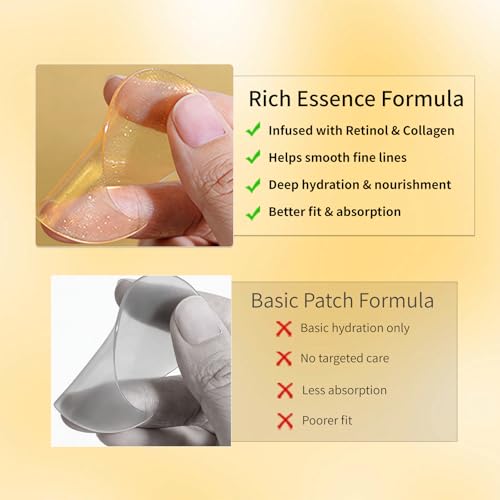 Retinol Under Eye Patches for Puffy Eyes & Dark Circles (60 - Product Imagery