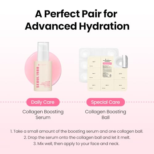 K-SECRET SEOUL1988 Collagen Boosting Serum for Aging & Dry Skin, - Product Imagery