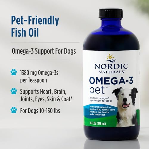 Nordic Naturals Omega-3 Pet, 1380mg Fish Oil for Dogs w/EPA DHA - Product Imagery