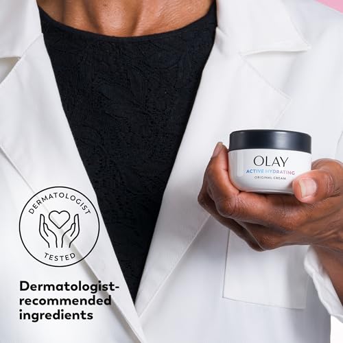 Olay Active Hydrating Cream Face Moisturizer, 1.9 fl oz - Product Imagery