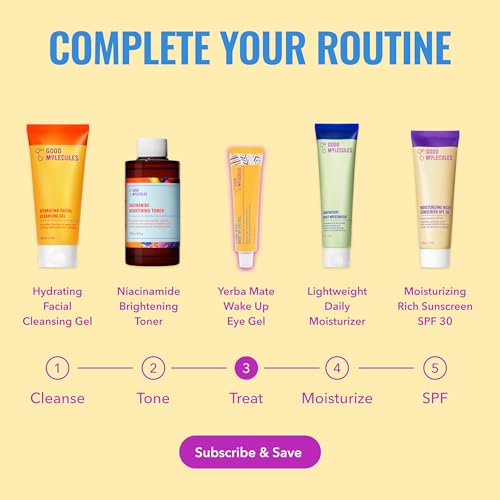 Good Molecules Yerba Mate Wake Up Eye Gel, Caffeine Under Eye - Product Imagery