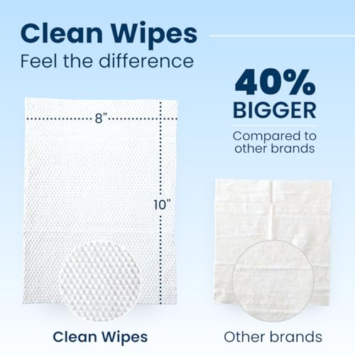 Clean Skin Club Clean Wipes, XL Makeup Remover Face Wipes, - Product Imagery