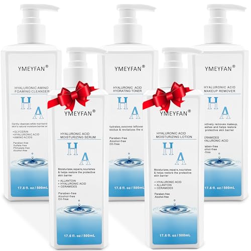 YMEYFAN Skincare Set Gift for Women Wife, Large Skin Care Set, Paraben Free, Hyaluronic Acid Facial Kits for Esthetician