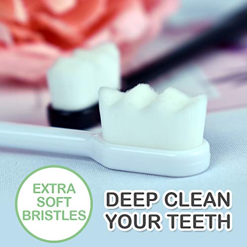 EasyHonor Extra Toothbrush for Sensitive Gums, Micro Fur Manual - Product Imagery