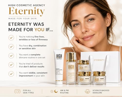 ETERNITY 5-Step Anti-Aging Skincare Set - Complete Face Care - Product Imagery