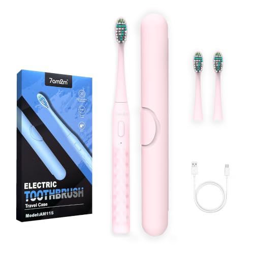 7AM2M Sonic Travel Electric Toothbrush for Adults&Kids, Travel - Product Imagery