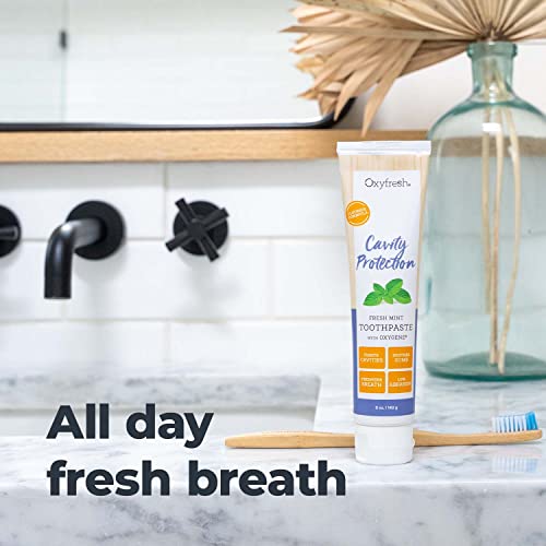 Oxyfresh Premium Cavity Protection – Fresh Mint Fluoride - Product Imagery