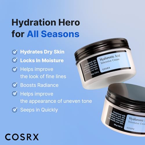 COSRX Hyaluronic Acid Cream, Daily Moisturizer for Sensitive - Product Imagery