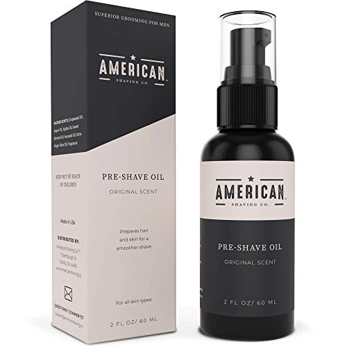 American Shaving Co. Pre-Shave Oil for Effortless, Smooth & Irritation-free Shave, For Men’s Skin Care Natural Handcraft