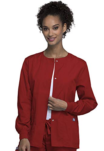 Cherokee WW Originals Scrubs Jacket for Women Snap Front 3 - Product Imagery