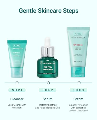 BRING GREEN TEA TREE CICA SET | Korean Skin Care Kit for - Product Imagery