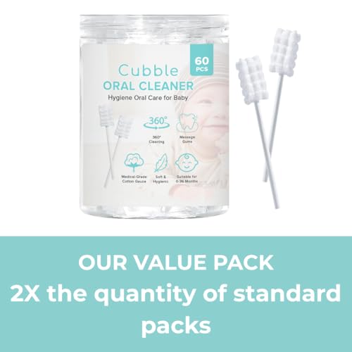 Baby Tongue Cleaner, 60pcs, Disposable Infant Toothbrush, - Product Imagery