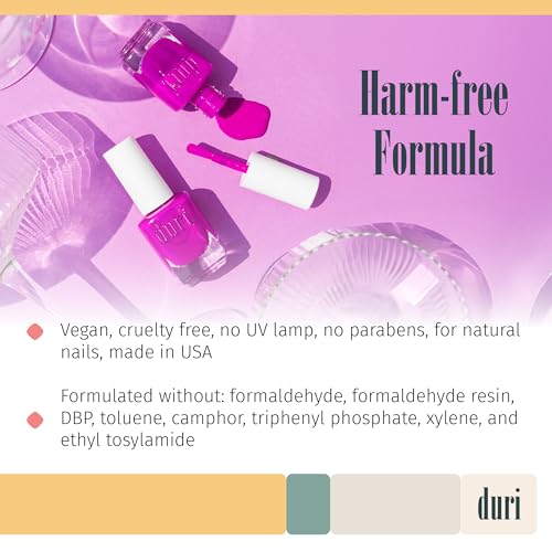 duri 791 Berry Margarita - Neon Purple Nail Polish, Semi Matte, - Product Imagery
