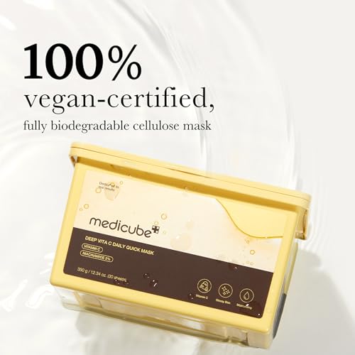 medicube Deep Vita C Daily Quick Sheet Masks, 30 Sheet, Value - Product Imagery