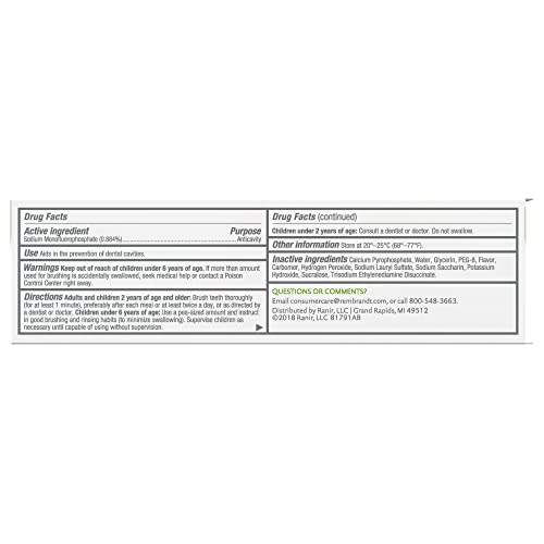 Rembrandt Deeply White + Peroxide Whitening Toothpaste, - Product Imagery