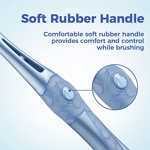 Medium Toothbrushes for Adults, Whitening Toothbrush with Spiral - Product Imagery