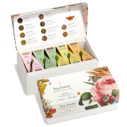 Tea Forte Tea Sampler 20 Pyramid Infuser Bags Premium Tea - Tea Forte Official Imagery - 1