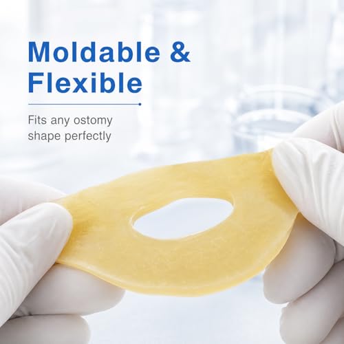 40PCS Ostomy Barrier Rings, 4mm Thick Hydrocolloid Moldable Ring - Product Imagery