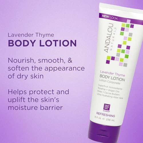 Andalou Naturals Lavender Thyme Body Lotion, Hydrating - Product Imagery