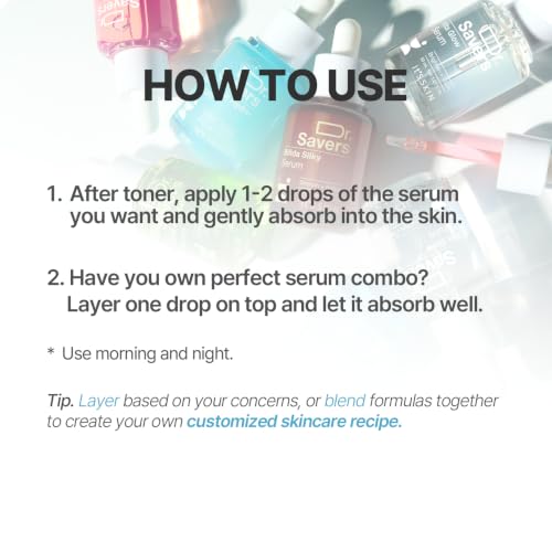 Dr. Savers Hyaluronic Acid Face Serum, Korean Skincare, 1.01 Fl - Product Imagery