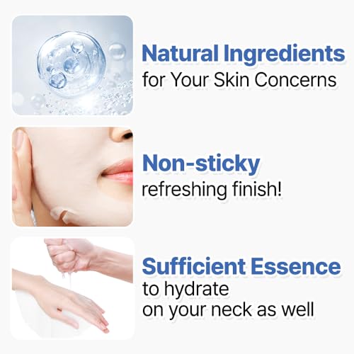 NEXTBEAU Solution Sheet Mask Variety Pack, 10 Count (5 Types x 2 - Product Imagery