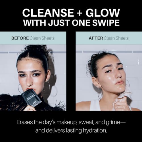 4AM Clean Sheets Hydrating Micellar Skincare Wipes for Face, No - Product Imagery